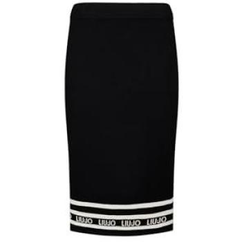 Gonna Liu Jo Midi Maglia Logo Nero (Seconda Occasione)
