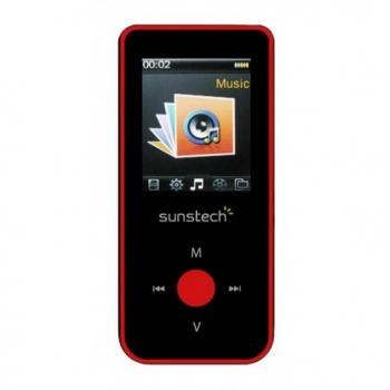 Reproductor MP4 Sunstech Celeste 4GB Negro, Rojo