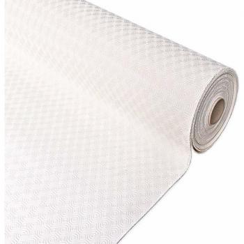 Nappe PVC Antidérapante Moletton Blanc 140x30 cm