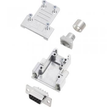 Encitech DCRP09-DMS-CF65-CS80-K D-SUB Buchsenleisten 9-polig, Silber