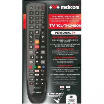 Universal-Remote Meliconi Gumbody Personal 7 – Schwarz, IR-Tasten inklusive