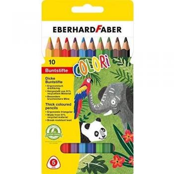 Eberhard Faber Malstifte, 10 farbsortierte Buntstifte