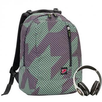 Zaino SEVEN Grigio con cuffie stereo incluse