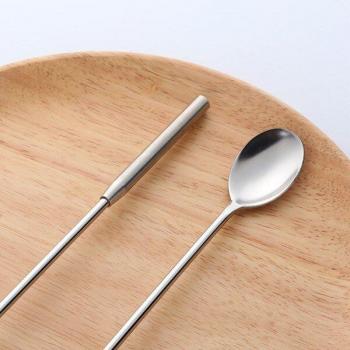 Gold and Silver Cocktail Mixing Spoon Set