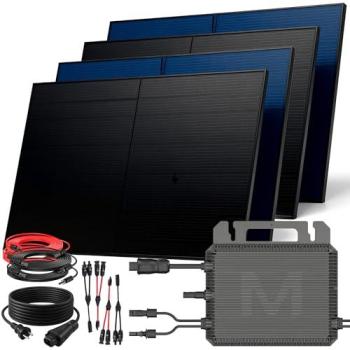 SUNNIVA® Bifaziales Balkonkraftwerk 2000W mit Glas-Glas Modulen