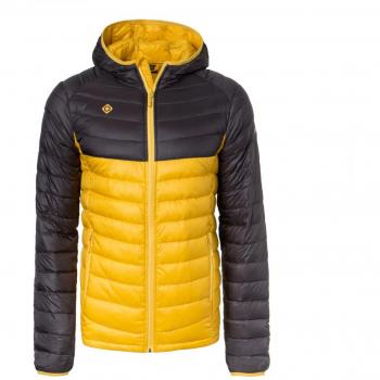 IZAS Erwachsenen Hoodie Alsek-Bekleidung, Dunkelgrau/Yellow, S