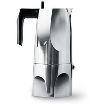 Alessi Caffettiera Espresso Ossidiana, 6 Tazas