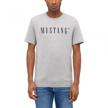 MUSTANG Kurzarmshirt »T-Shirt« grau meliert