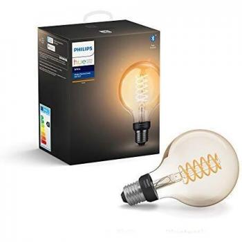 Philips Hue Bombilla Inteligente LED E27 Bluetooth Filamento Globo G93 A+ 7W