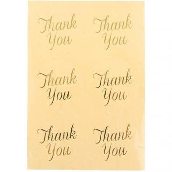 Round 6 cm Self‑Adhesive Thank‑You Baking Seal and Packager