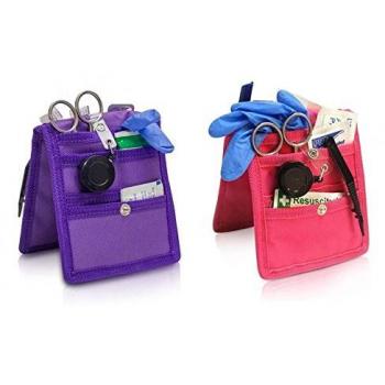 Dúo de salvabolsillos para bata | morado y rosa | Keen's | Elite Bags