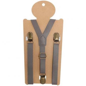 Y-Back Kids Suspenders with Bronze Buckles