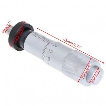 Silver Range 0-13mm Round Needle Type Micrometer Head