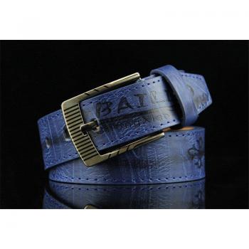 Male PU Leather Belt with Wild Printing and Locomotive Style