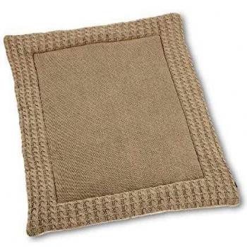 Sterntaler Strick-Krabbeldecke, Alter: ab 0 Monate, Bio Baumwolle, Größe: 100 x 80 x 2,5 cm, Natur