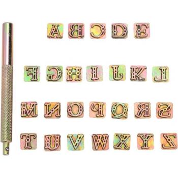 Leather Marking Tool Set with English Letters