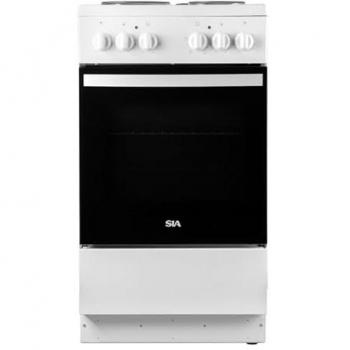 50cm White Freestanding Electric Cooker with Grill