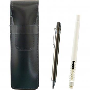 Trousse à outils d'écriture en cuir de vachette