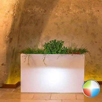 Flowerpot Lumineux en Résine 80x35 cm