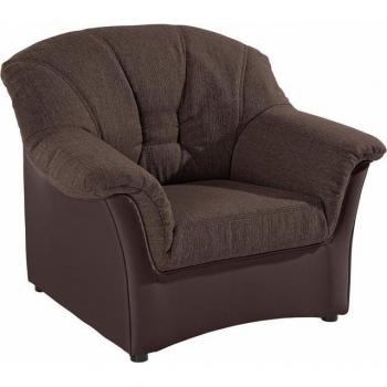 Polster‑Sessel Elva Braun – Microfaser Primabelle, 100 % Polyester