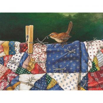 5D Vogel-Diamant Leinwand DIY – Rund, 20 x 30 cm