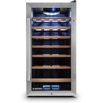 Minibar vinoteca 26 botellas acero inoxidable