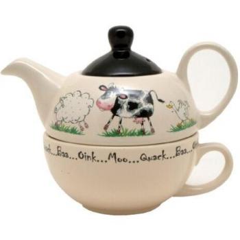 Multi‑Colour Ceramic Single‑Serve Tea Cup – Kensington Home Farm – $10.75