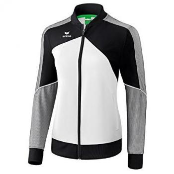 ERIMA Herren Jacke Premium One 2.0 Präsentationsjacke, weiß/schwarz/weiß, XXL
