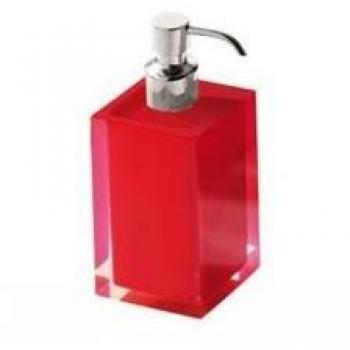 Gedy M117388 Dispensador de jabón, Rojo, 7x7x16,2