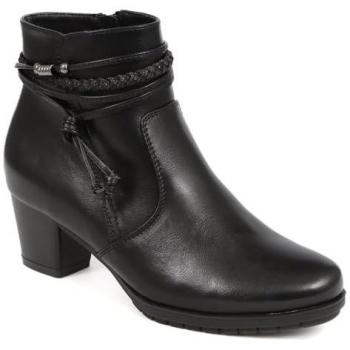 Bottes à talon haut, noir, ornées de dentelle raffinée