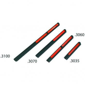 Mira de precisión en plástico con fibra óptica luminosa 6 × 70 mm