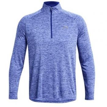 Under Armour Herren Longsleeve, Stehkragen, Reißverschluss, Royal, XXXL