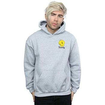 Men’s Tweety Pie Graphic Hooded Sweatshirt – Grey 3XL