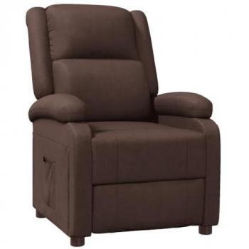 Fauteuil Inclinable Marron Similicuir – Vidaxl