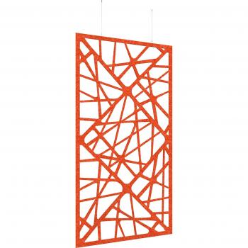 Piano Chords Acoustic Orange Hanging Screen with Wire Hooks – 2400x1200