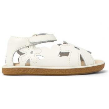 TWS FW Camplero: Sandalias Blancas de Piel con Estampa Floral