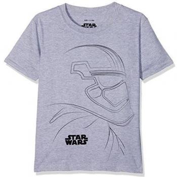 Star Wars Jungen T-Shirt Trooper Grau (7-8 Jahre)