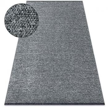 Glamour Grey Fringed Rug