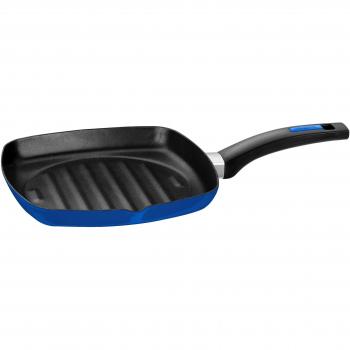 Grill cuadrado Monix Cobalto 27 cm azul con Teflon® Classic