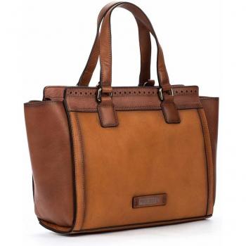 Pikolinos Leder­-Tasche Benimeli WHA – 42 x 30 cm, 2 Schubladen, Innenfutter Baumwolle