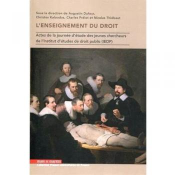 L\'enseignement du droit: Actes de la journée d\'étude des jeunes chercheurs de l\'Institut d\'études de droit public