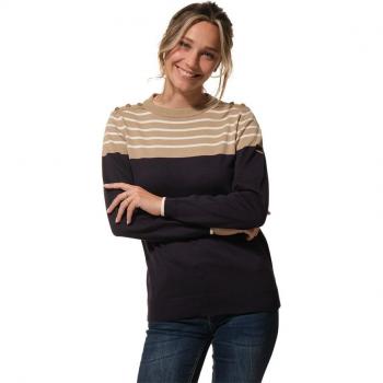 Hublot Damenpullover Rundhals Marine