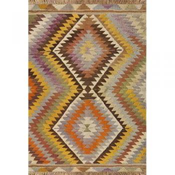 Vilber Alfombra de Vinilo Multicolor Étnica para Cocina y Hogar