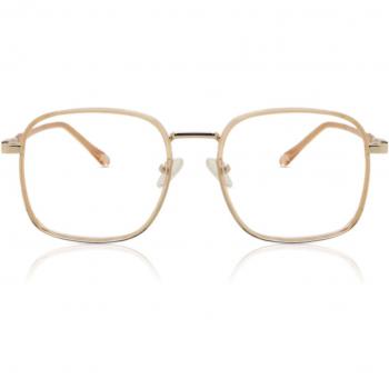 Square Full Rim TR90 Men's Prescription Glasses Brown Size 51 Free Lenses Blue Light Block