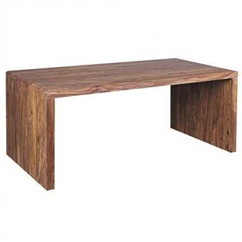 KADIMA DESIGN Schreibtisch TEKO: Handgefertigt aus Massivholz Sheesham, 160x80 cm, mit Stauraum