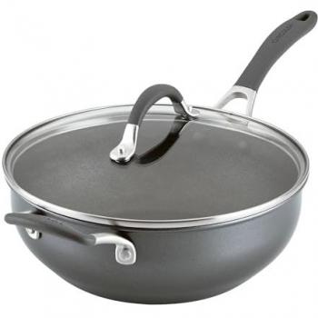 Edelstahl Servierpfanne Circulon A1 – 26 cm Ø, 4,5 Liter, geglättete Oberfläche, spülmaschinengeeignet