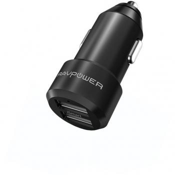 RAVPower Auto Powerbank Ladegerät 2‑Port 24 W – Alu‑Legierung