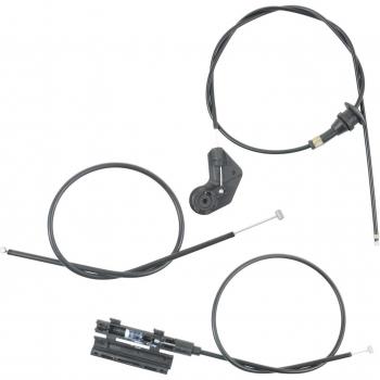 BMW E39 5 Series Engine Hood Release Cable 3 Piece Set 51238190754