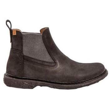 Tacón plano en cuero negro 41