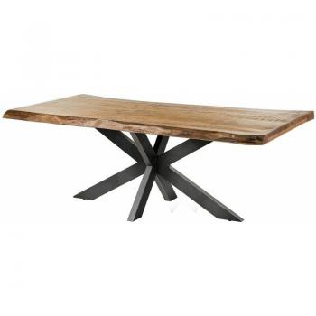 Tavolo da Pranzo Freeform 5 in Mango Naturale, 200x100 cm